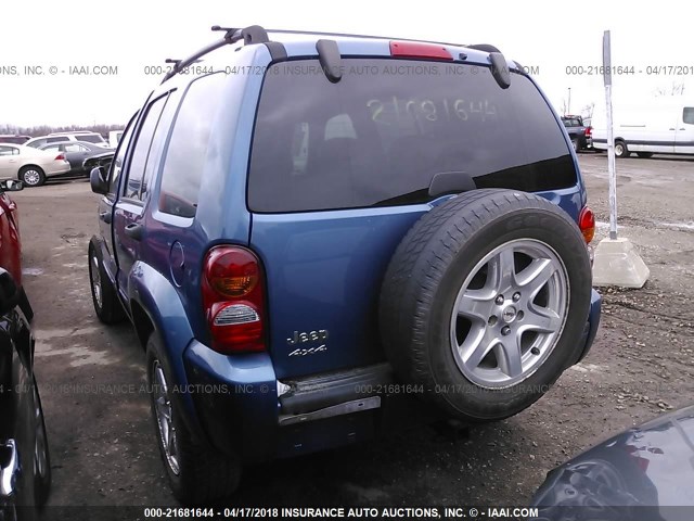 1J4GL58K84W174730 - 2004 JEEP LIBERTY LIMITED BLUE photo 3