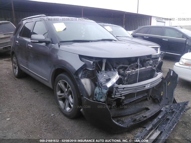 1FM5K7F81DGC82289 - 2013 FORD EXPLORER LIMITED ნაცრისფერი ფოტო 1