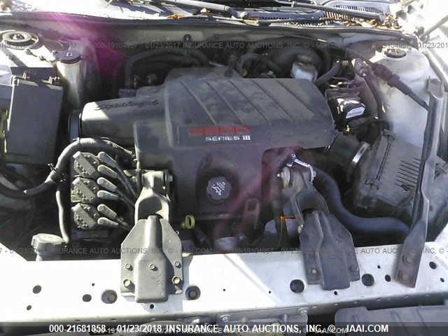 2G2WR524941185340 - 2004 PONTIAC GRAND PRIX GTP ვერცხლისფერი ფოტო 10