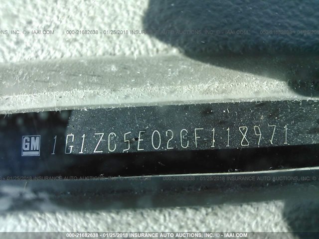 1G1ZC5E02CF118971 - 2012 CHEVROLET MALIBU 1LT 白色 照片 9