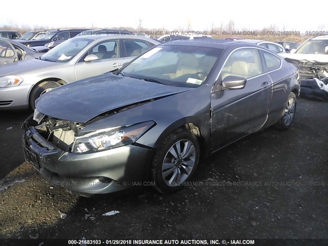 1HGCS12849A017179 - 2009 HONDA ACCORD EXL GRAY photo 2