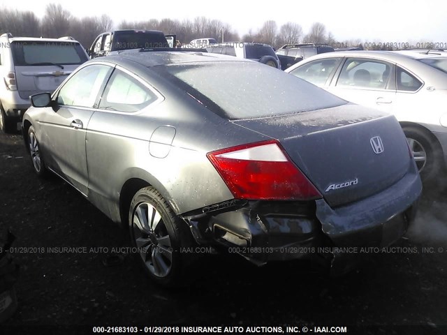 1HGCS12849A017179 - 2009 HONDA ACCORD EXL GRAY photo 3