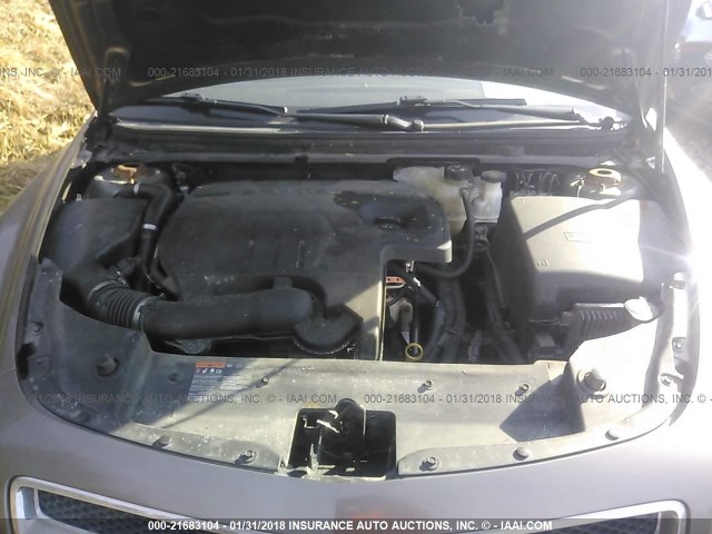 1G1ZC5E15BF387649 - 2011 CHEVROLET MALIBU 1LT 香槟色 照片 10