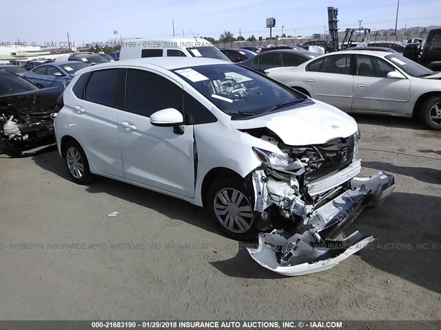 JHMGK5H57HS009024 - 2017 HONDA FIT LX WHITE photo 1