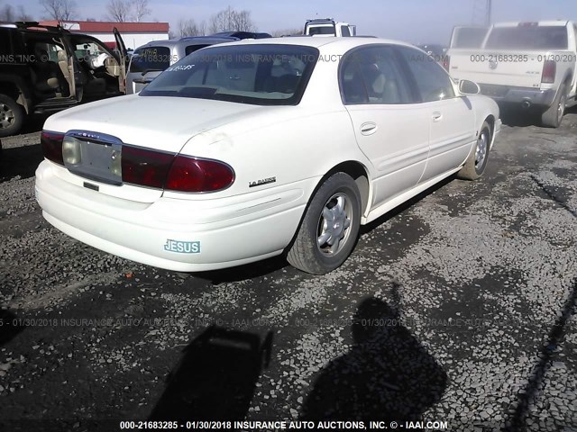 1G4HP54K814224050 - 2001 BUICK LESABRE CUSTOM WHITE photo 4