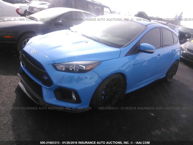 WF0DP3TH9H4123796 - 2017 FORD FOCUS RS BLUE photo 2