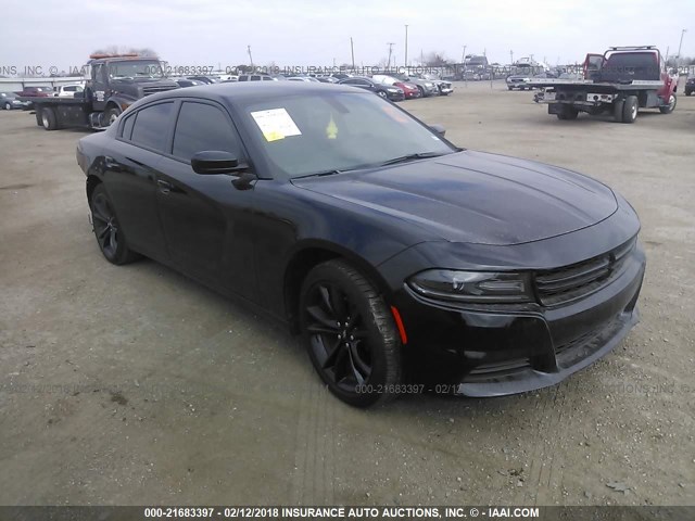 2C3CDXBGXJH114061 - 2018 DODGE CHARGER SXT BLACK photo 1