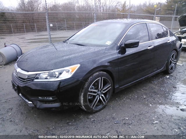 1HGCR2E12HA177592 - 2017 HONDA ACCORD SPORT SPECIAL EDITION BLACK photo 2