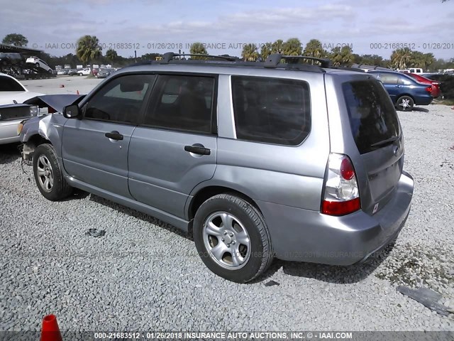 JF1SG63697H727520 - 2007 SUBARU FORESTER 2.5X/SPORTS 2.5X GRAY photo 3