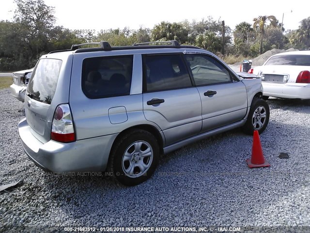 JF1SG63697H727520 - 2007 SUBARU FORESTER 2.5X/SPORTS 2.5X GRAY photo 4