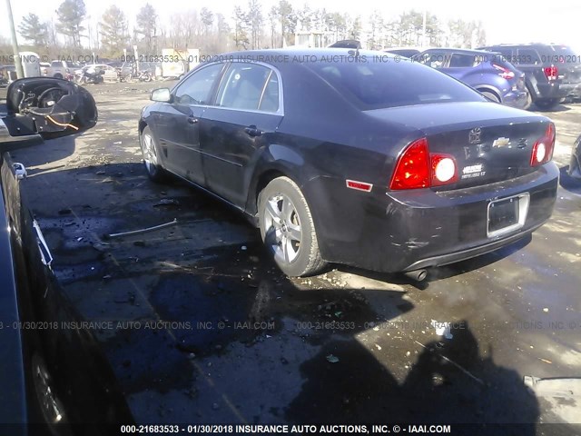 1G1ZC5EB9AF240001 - 2010 CHEVROLET MALIBU 1LT BLACK photo 3