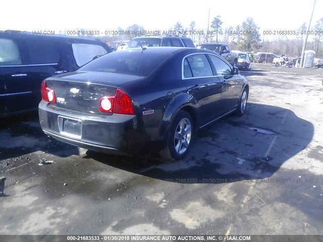 1G1ZC5EB9AF240001 - 2010 CHEVROLET MALIBU 1LT BLACK photo 4