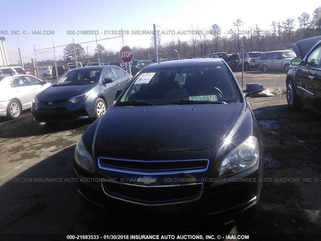 1G1ZC5EB9AF240001 - 2010 CHEVROLET MALIBU 1LT BLACK photo 6