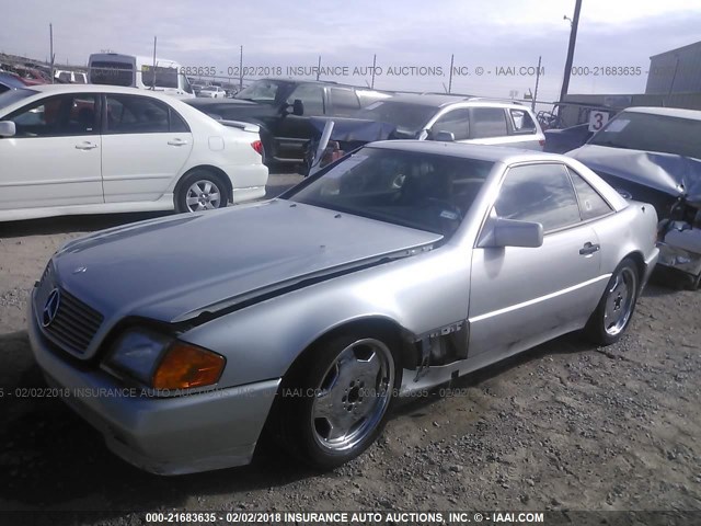 WDBFA61E7LF004146 - 1990 MERCEDES-BENZ 300 SL SILVER photo 2