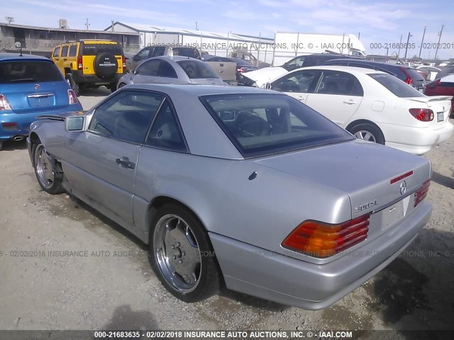 WDBFA61E7LF004146 - 1990 MERCEDES-BENZ 300 SL SILVER photo 3