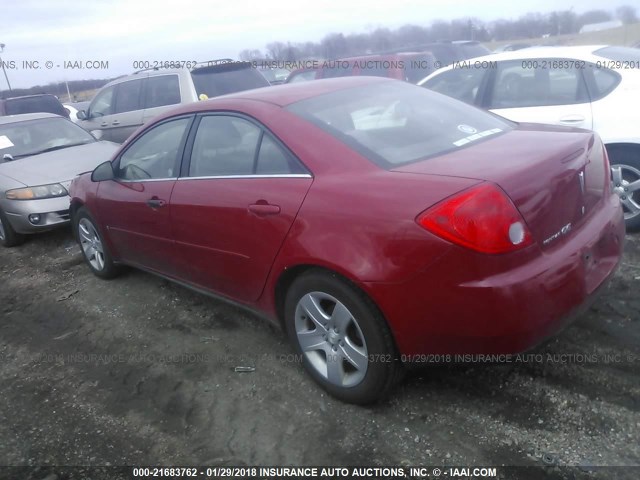 1G2ZG58B374259031 - 2007 PONTIAC G6 SE RED photo 3