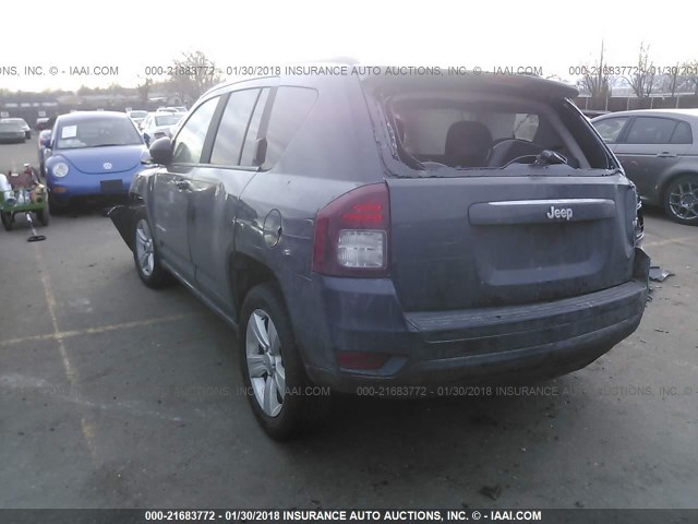 1C4NJCBB0FD194484 - 2015 JEEP COMPASS SPORT GRAY photo 3