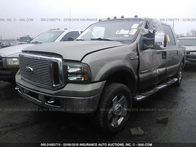 1FTSW21P27EB41891 - 2007 FORD F250 SUPER DUTY GRAY photo 2