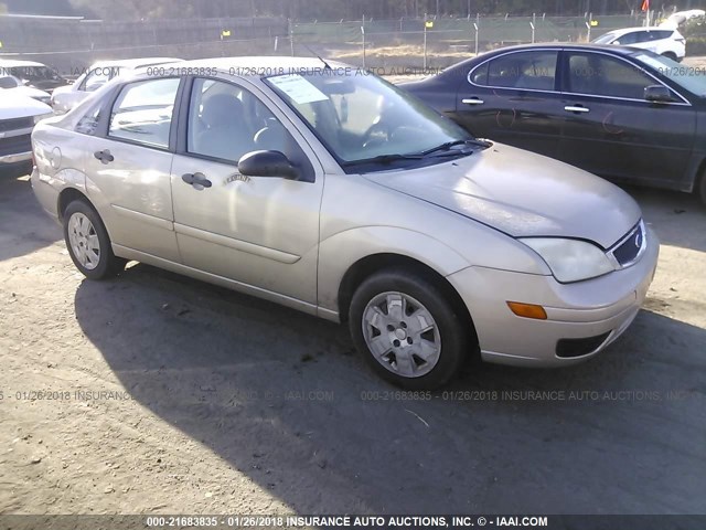 1FAFP34N87W272385 - 2007 FORD FOCUS ZX4/S/SE/SES Pewter photo 1