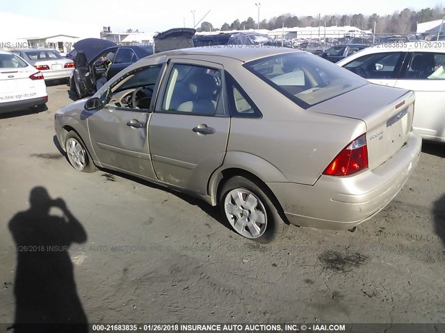 1FAFP34N87W272385 - 2007 FORD FOCUS ZX4/S/SE/SES Pewter photo 3