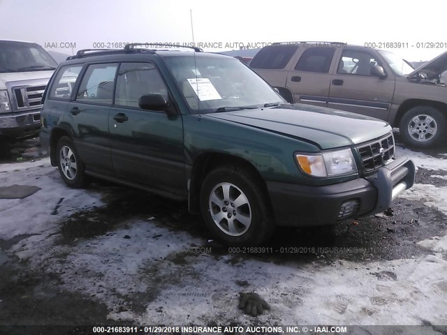 JF1SF6359WH756962 - 1998 SUBARU FORESTER L GREEN photo 1