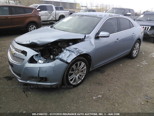 1G11H5SA9DU128129 - 2013 CHEVROLET MALIBU LTZ 蓝色 照片 2