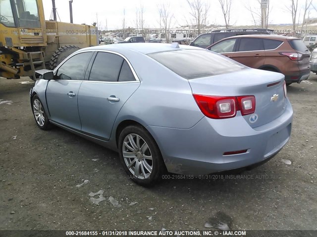 1G11H5SA9DU128129 - 2013 CHEVROLET MALIBU LTZ 蓝色 照片 3