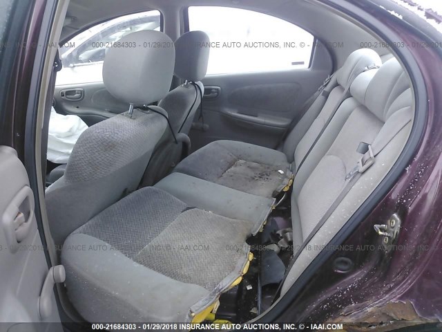 1B3ES46C61D245549 - 2001 DODGE NEON SE/ES BURGUNDY photo 8