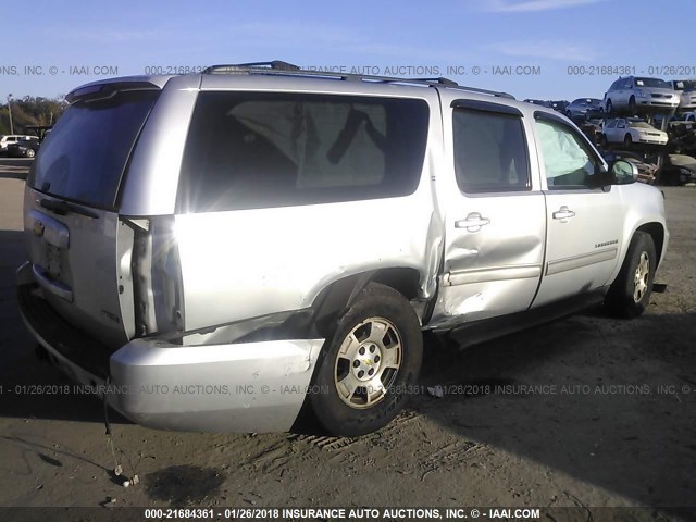 1GNSCJE08CR112602 - 2012 CHEVROLET SUBURBAN C1500 LT SILVER photo 4