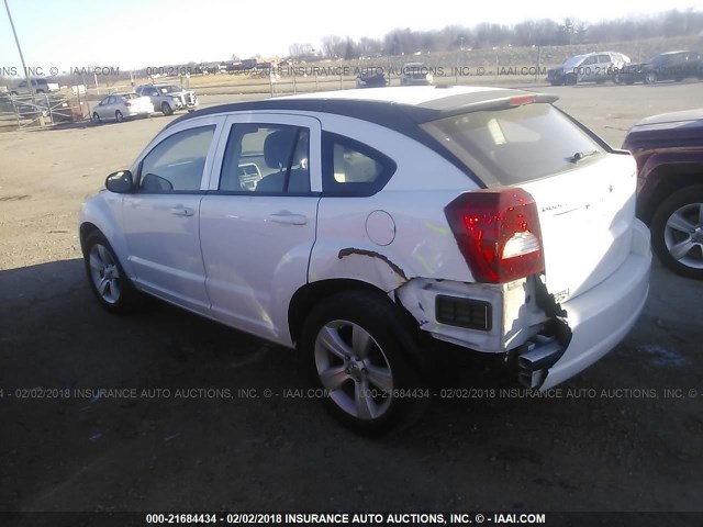 1B3CB3HA7BD268613 - 2011 DODGE CALIBER MAINSTREET WHITE photo 3