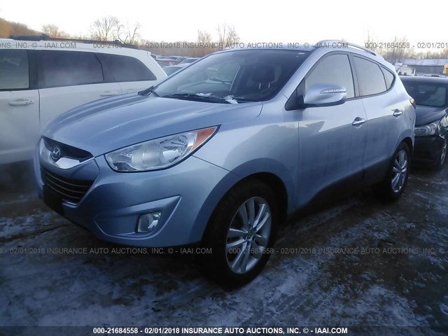 KM8JU3ACXBU291293 - 2011 HYUNDAI TUCSON GLS/LIMITED 蓝色 照片 2