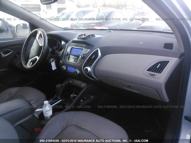 KM8JU3ACXBU291293 - 2011 HYUNDAI TUCSON GLS/LIMITED BLUE photo 5