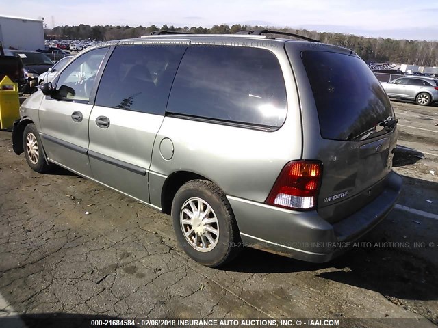 2FMZA51432BA34725 - 2002 FORD WINDSTAR LX GRAY photo 3