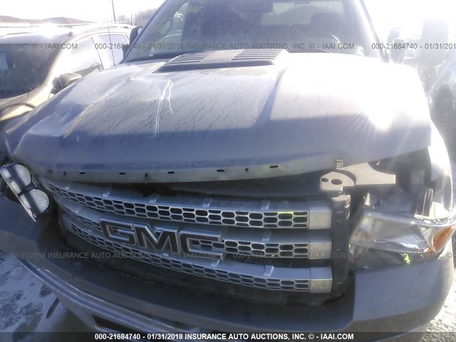 1GT220C8XCZ230570 - 2012 GMC SIERRA K2500 SLE GRAY photo 10