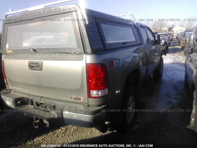 1GT220C8XCZ230570 - 2012 GMC SIERRA K2500 SLE GRAY photo 4