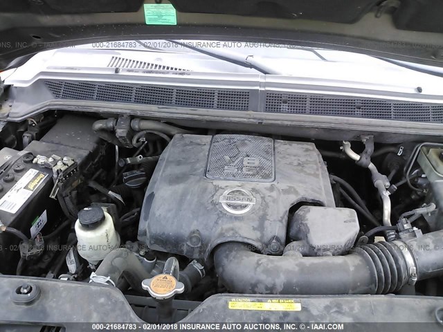 5N1BA08D19N608733 - 2009 NISSAN ARMADA SE/LE GRAY photo 10