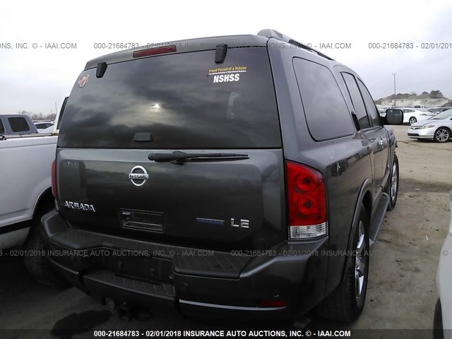 5N1BA08D19N608733 - 2009 NISSAN ARMADA SE/LE GRAY photo 4