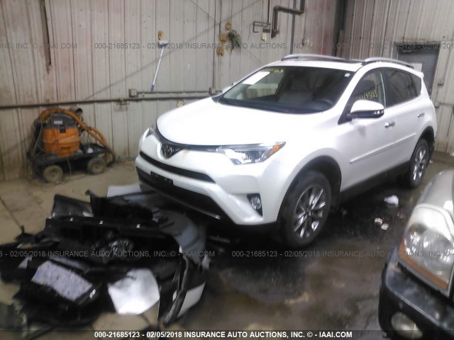 2T3DFREV9HW568473 - 2017 TOYOTA RAV4 LIMITED/SE/PLATINUM WHITE photo 2