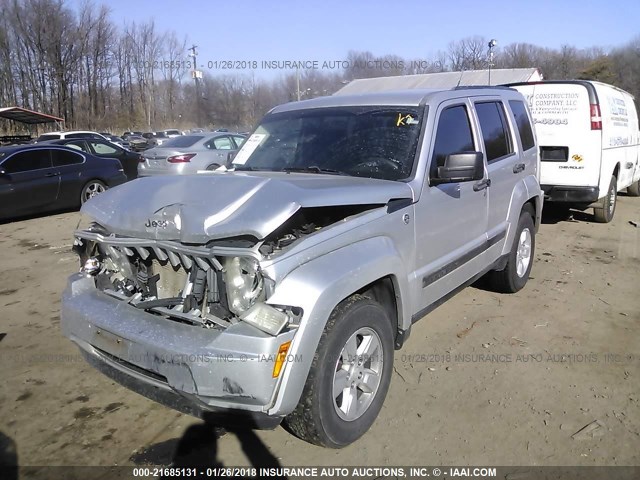 1J4PN2GK7BW568517 - 2011 JEEP LIBERTY SPORT SILVER photo 2