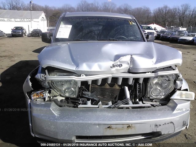 1J4PN2GK7BW568517 - 2011 JEEP LIBERTY SPORT 银色 照片 6