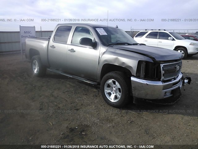 1GCPKSE73CF225301 - 2012 CHEVROLET SILVERADO K1500 LT GRAY photo 1