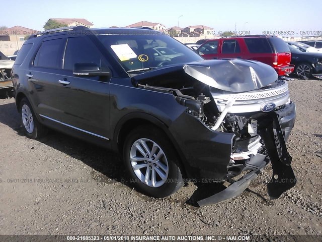 1FM5K7D86FGA69599 - 2015 FORD EXPLORER XLT GRAY photo 1