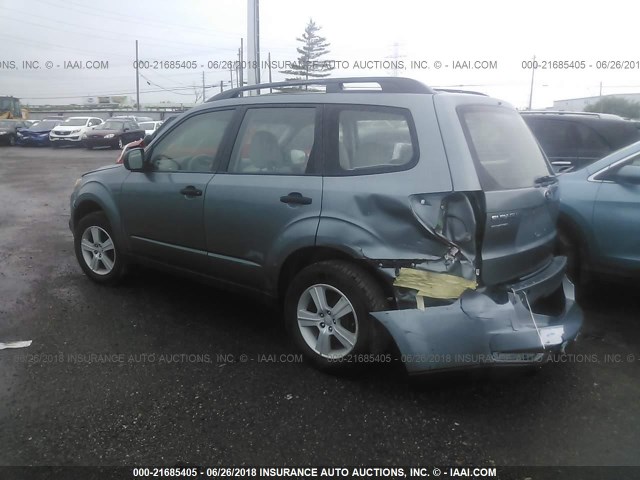 JF2SH6BCXAG915881 - 2010 SUBARU FORESTER XS Yaşıl foto 3