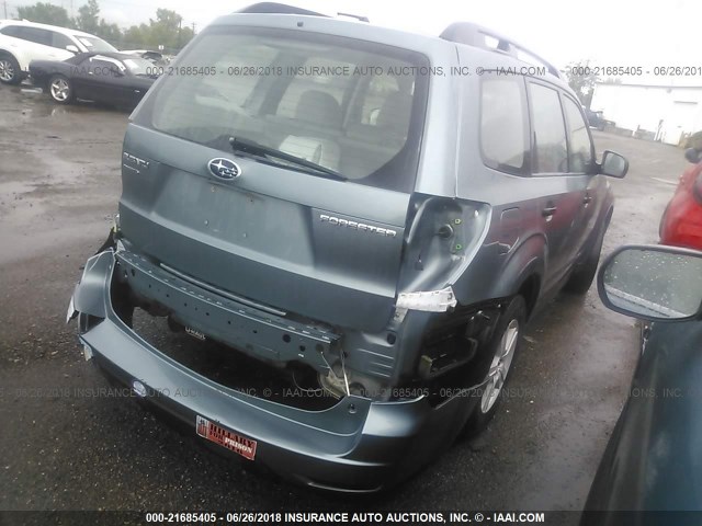 JF2SH6BCXAG915881 - 2010 SUBARU FORESTER XS Yaşıl foto 4