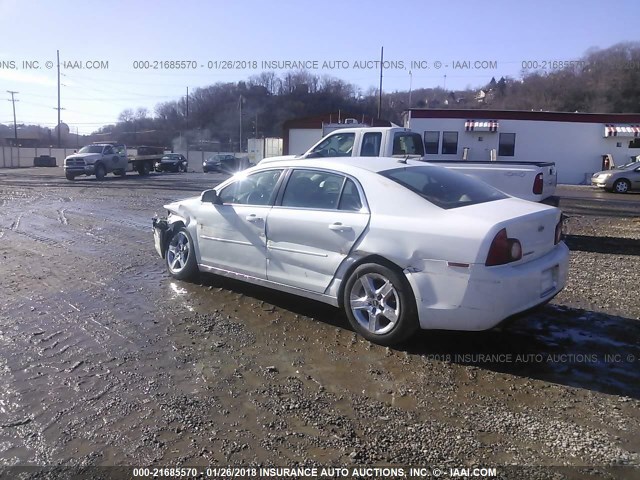 1G1ZC5EB2AF237117 - 2010 CHEVROLET MALIBU 1LT 白色 照片 3