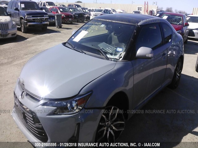 JTKJF5C78FJ013289 - 2015 TOYOTA SCION TC 灰色 照片 2