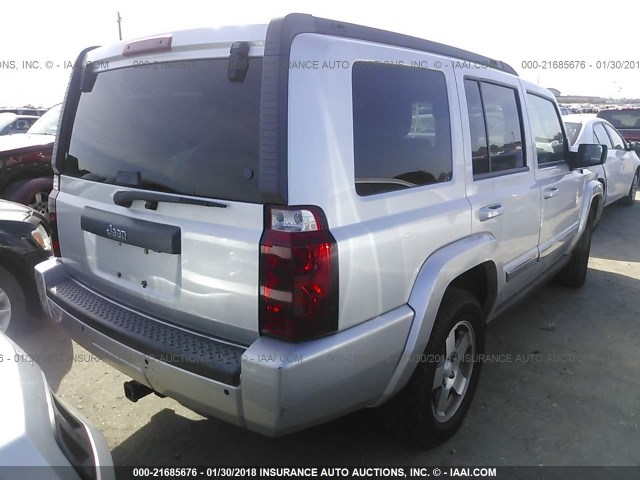 1J4RH4GK0AC144284 - 2010 JEEP COMMANDER SPORT Silber Foto 4