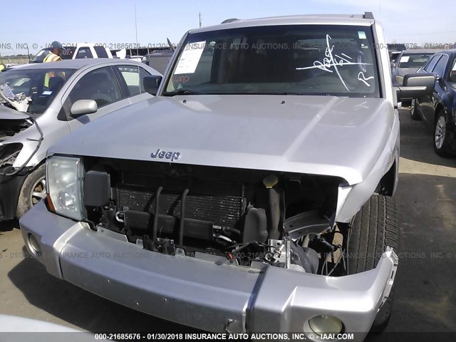 1J4RH4GK0AC144284 - 2010 JEEP COMMANDER SPORT Silber Foto 6