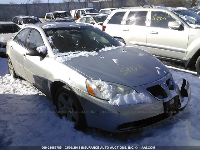 1G2ZG58B774140835 - 2007 PONTIAC G6 SE SILVER photo 1