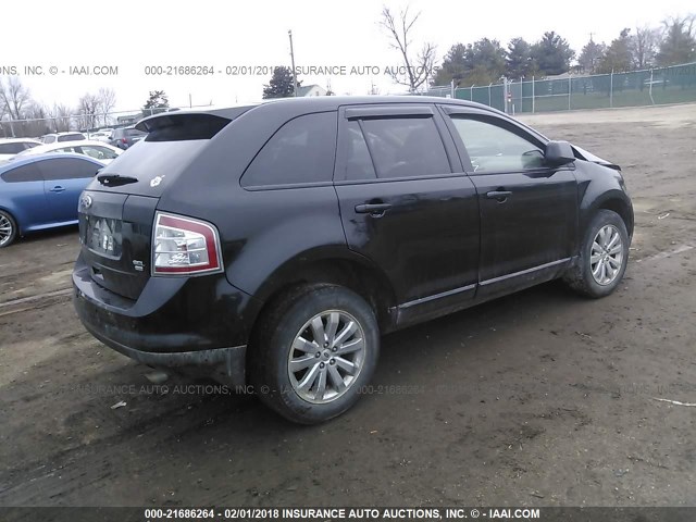 2FMDK4JC3ABB55732 - 2010 FORD EDGE SEL BLACK photo 4